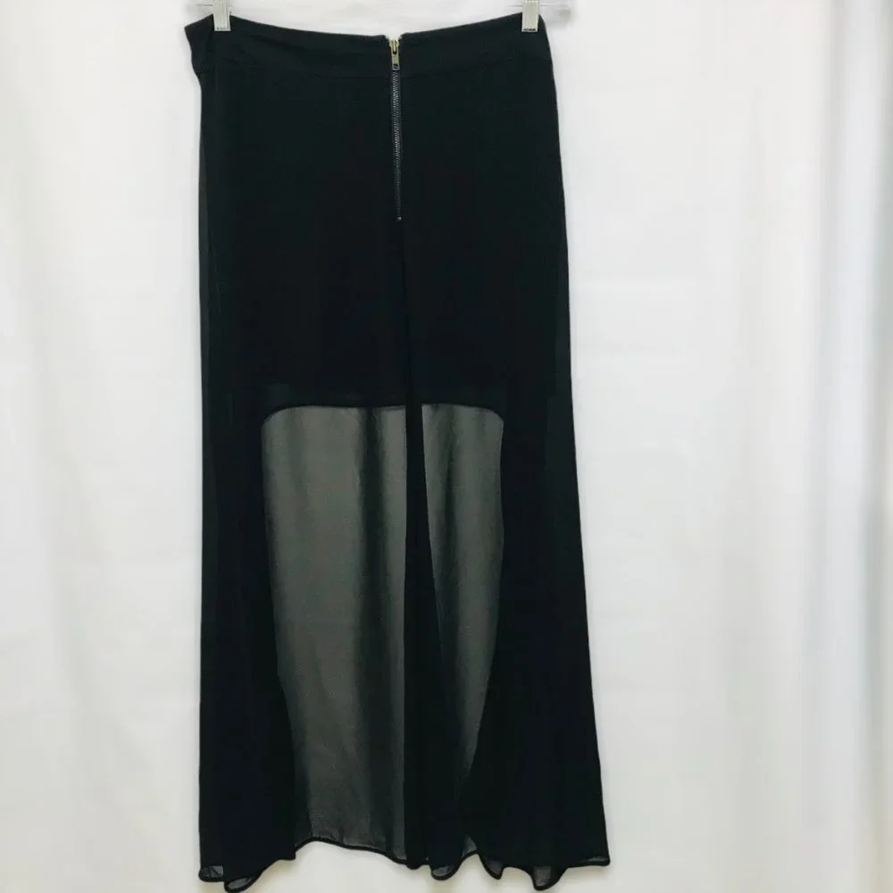 L'Amour by Nanette Lepore Hi Low Chiffon Skirt - Picture 3 of 7